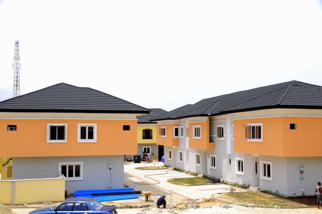 Property under construction in Osapa, Lekki